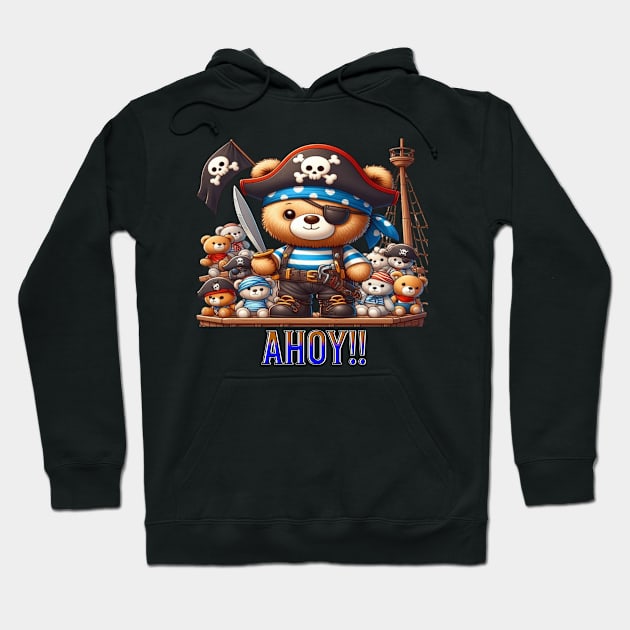 Pirate teddy bear Hoodie by Out of the world